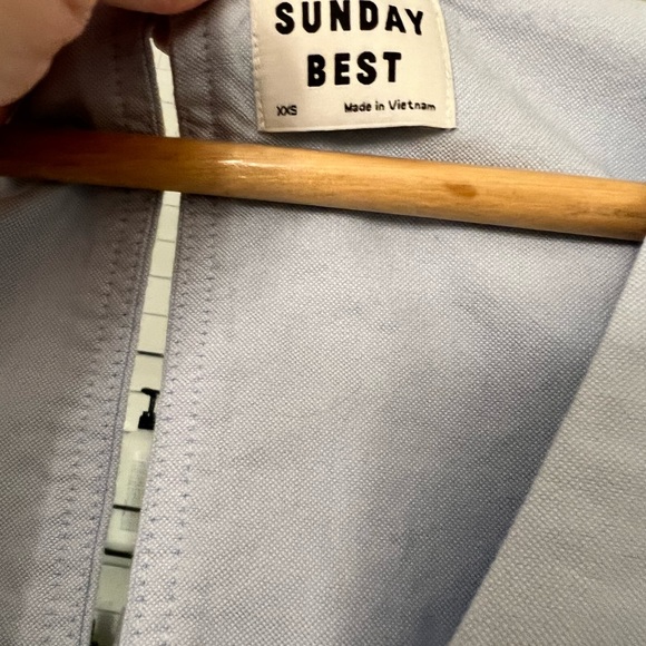 Aritzia Sunday Best Blue Bell Sleeve Dress XXS BNWT - Picture 9 of 10